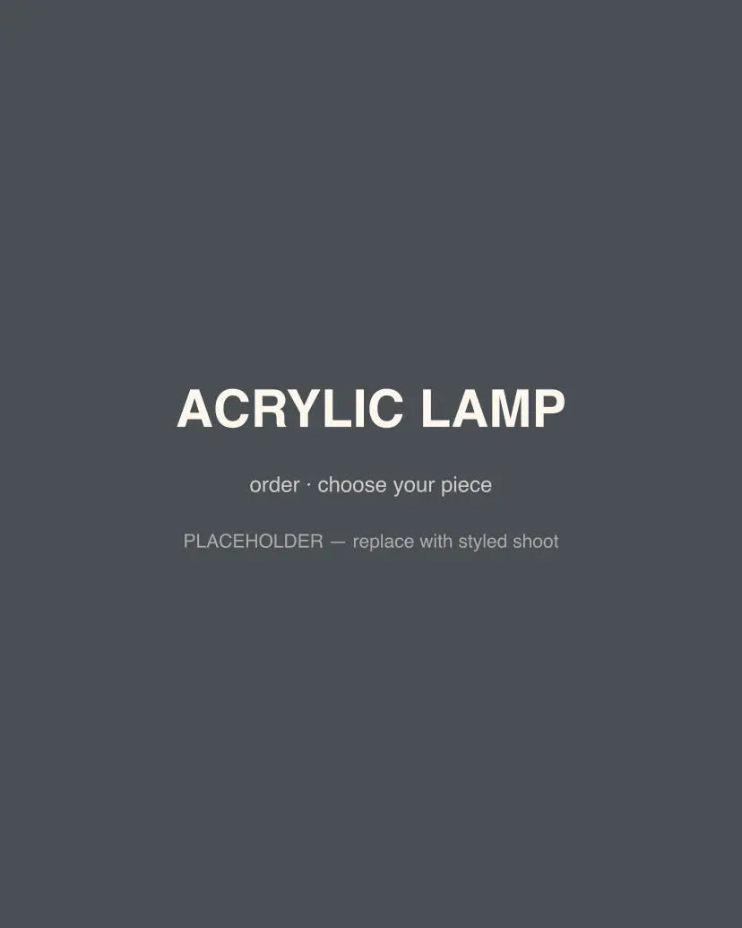 Acrylic Lamp, front