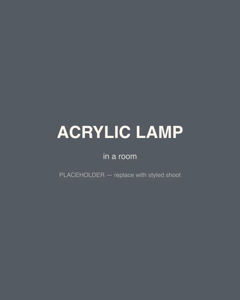 Acrylic Lamp, in a room