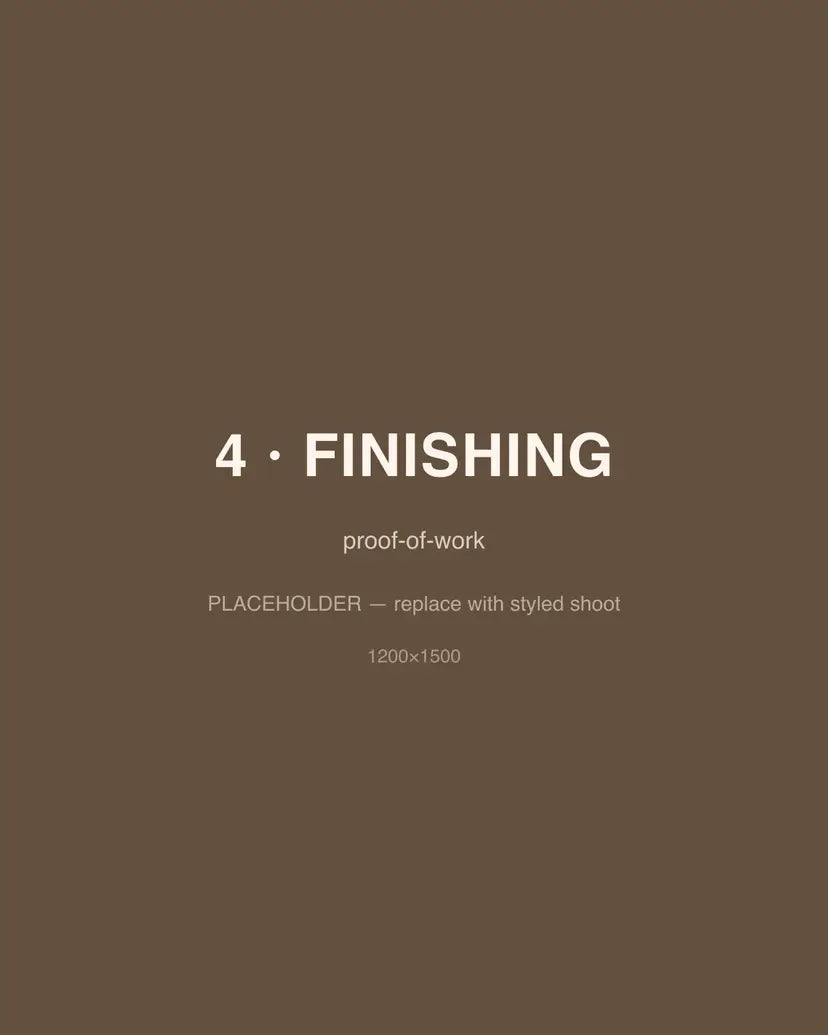 Hand-finishing and oiling the wood
